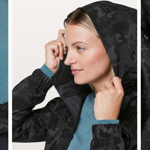 Lululemon Pack It Up Jacket Incognito Camo Multi Grey SIZE 4 - Picture 6 of 7